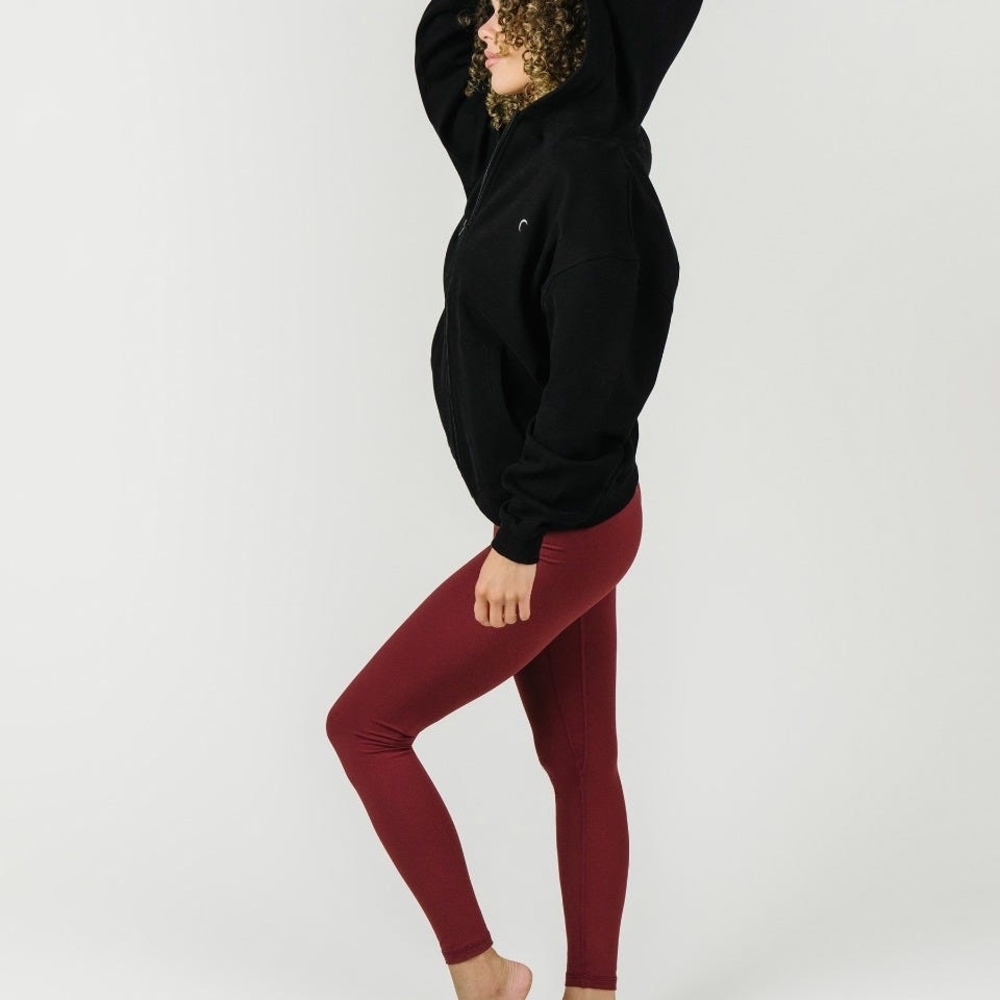 Zyia Black Retreat Full Zip Hoodie NEW - Picture 2 of 5